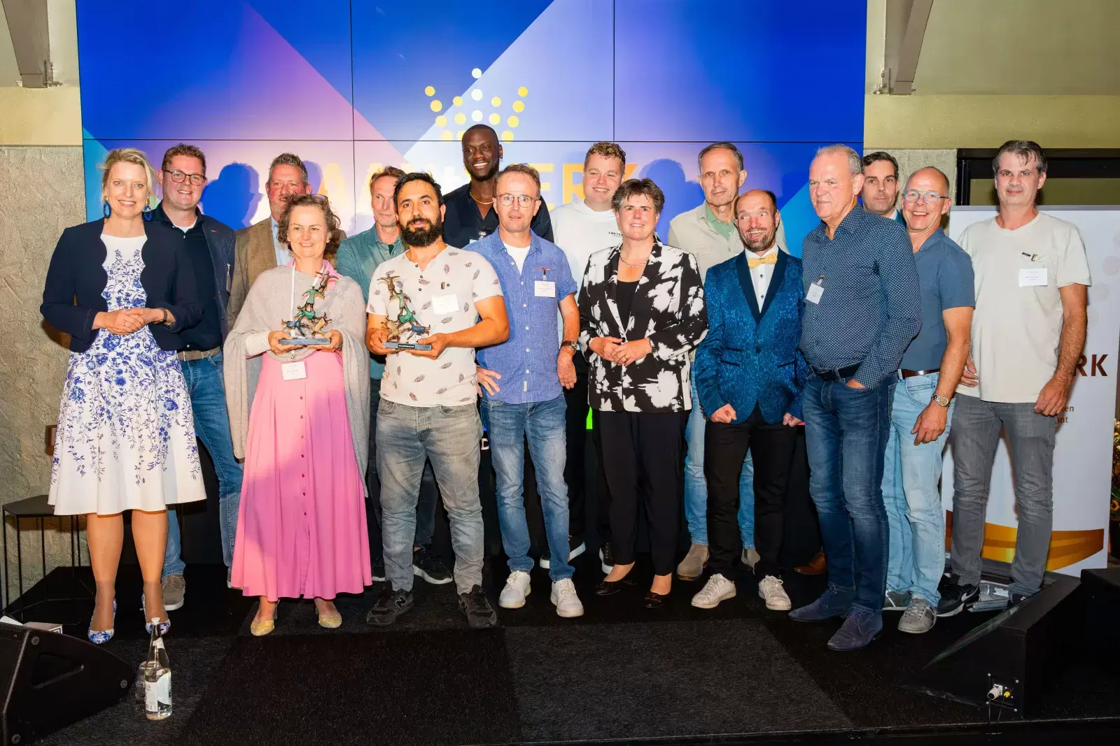 Op de foto de AANtWERK Award winnaars